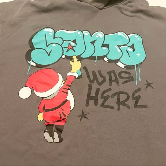 H&M Santa Was Here Christmas Youth Pullover Size 20 (14 Years) - Picture 2 of 16